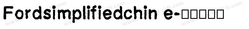 Fordsimplifiedchin e字体转换